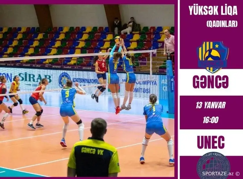 Azərbaycan voleybol çempionatında VIII turun son oyununun vaxtı müəyyənləşib