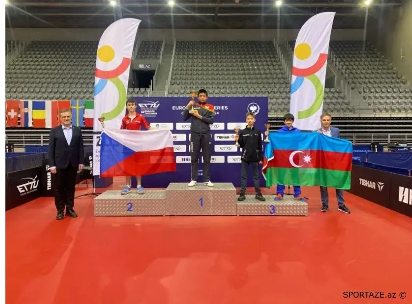 Azərbaycanın stolüstü tennisçisi beynəlxalq turnirdə üçüncü yeri tutub