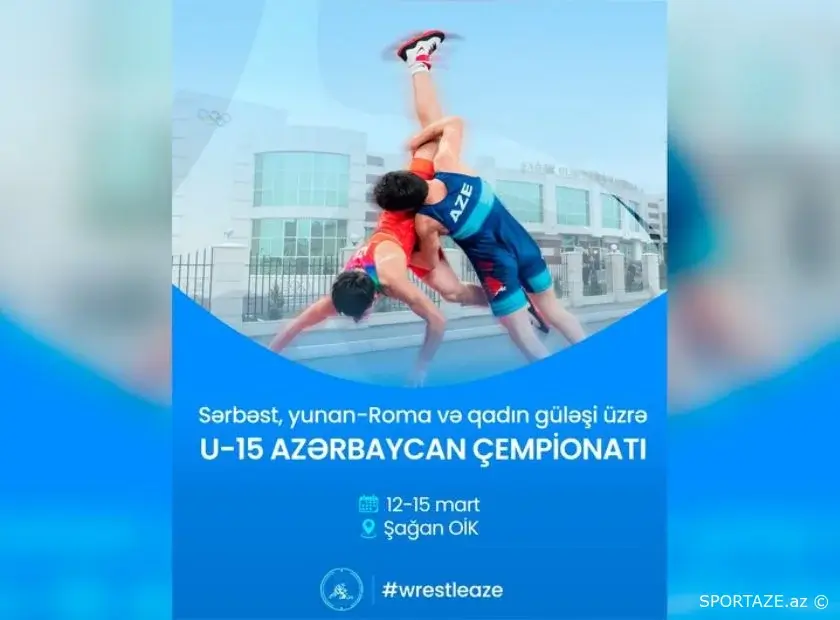 Güləş üzrə U-15 Azərbaycan çempionatı keçiriləcək