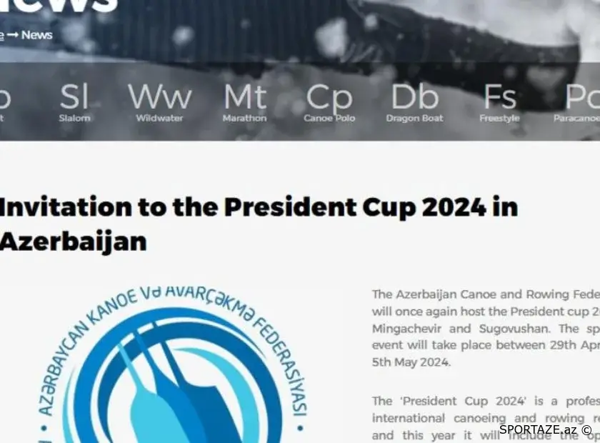 Avropa Kanoe Assosiasiyası “Prezident Kuboku-2024” reqatasını ikinci dəfə təqvim planına daxil edib