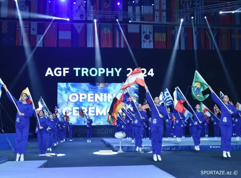 Bakıda idman gimnastikası üzrə Dünya Kubokunun açılış mərasimi olub