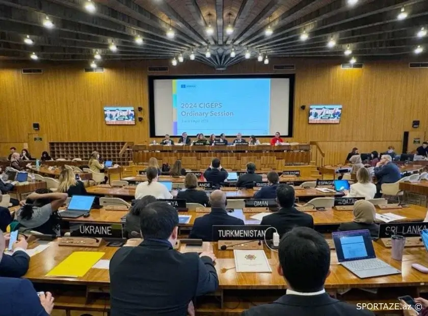 Nazir Fərid Qayıbov CİGEPS-in növbəti sessiyasında çıxış edib