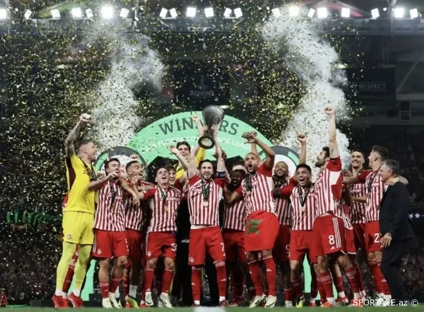 "Olimpiakos" UEFA Konfrans Liqasının qalibi olub