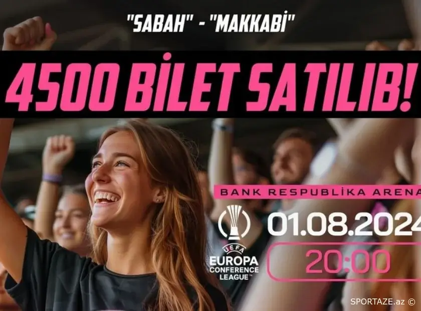 "Sabah" - "Makkabi" oyununa 4500 bilet satılıb