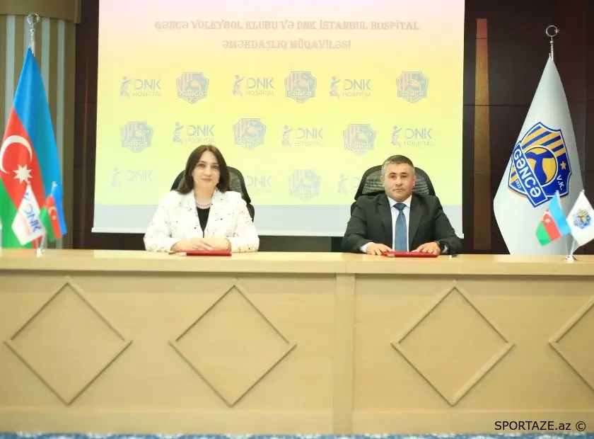 “Gəncə” VK ilə DNK İstanbul Hospital arasında sponsorluq müqaviləsi imzalanıb