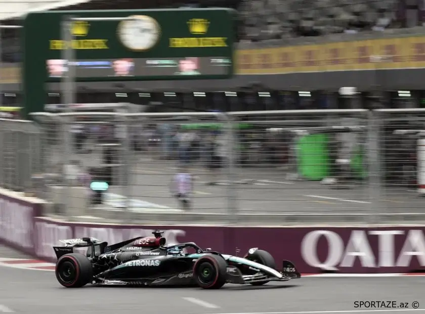 Formula 1 Azərbaycan Qran-Prisi: "Mercedes"in pilotu 3-cü sərbəst yürüşdə birinci olub